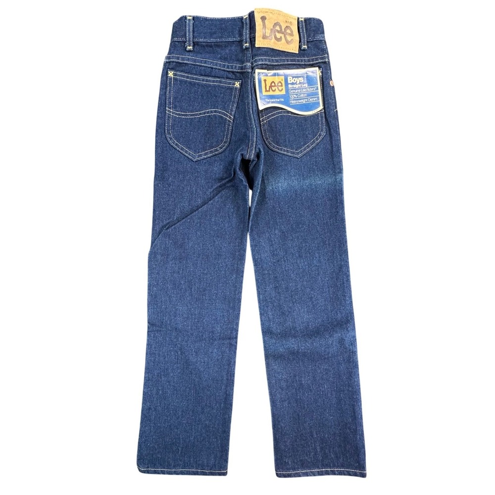 Lee Boys Straight Leg Jeans Size 12 Slim Vintage Blue Cotton Heavyweight Denim